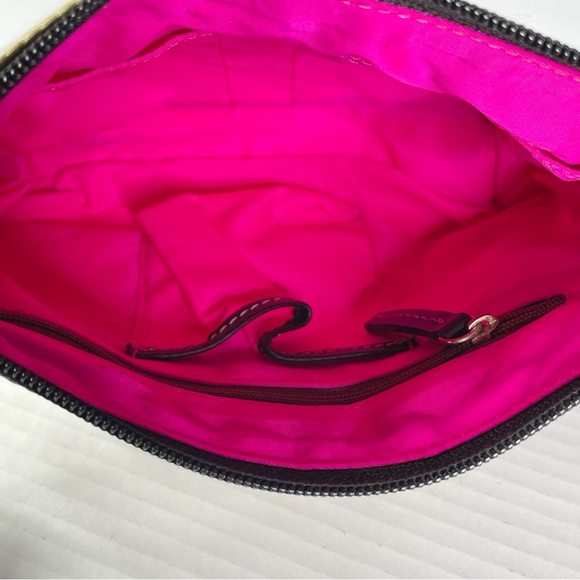 Dooney & Bourke Vintage Small Beige Nylon Leather Crossbody Purse Handbag 1975 - Picture 8 of 16